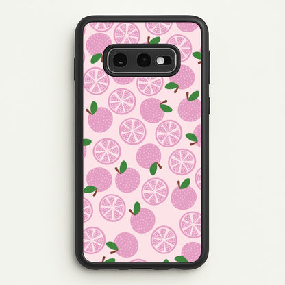 Textured Grapefruit Pattern  - Fruits Phone Case for Galaxy S10e