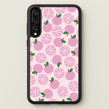 Textured Grapefruit Pattern  - Fruits Phone Case for Huawei P20 Pro