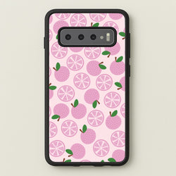 Textured Grapefruit Pattern  - Fruits Phone Case for Galaxy S10 Plus