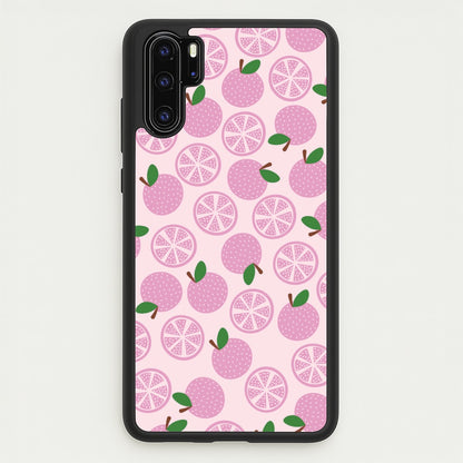 Textured Grapefruit Pattern  - Fruits Phone Case for Huawei P30 Pro