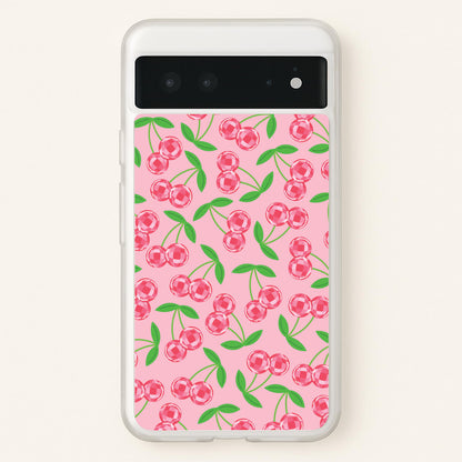 Disco Cherries Pattern  - Fruits Phone Case for Google Pixel 6