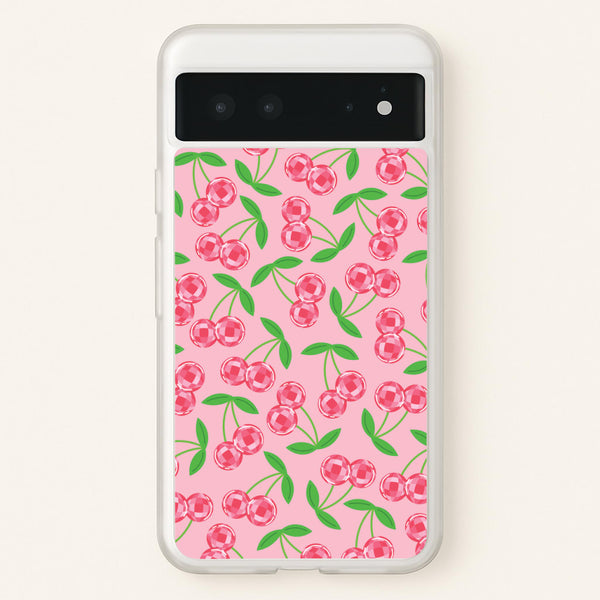 Disco Cherries Pattern  - Fruits Phone Case for Google Pixel 6