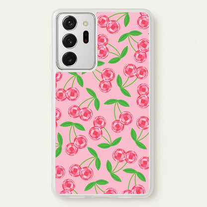 Disco Cherries Pattern  - Fruits Phone Case for Galaxy Note 20 Ultra