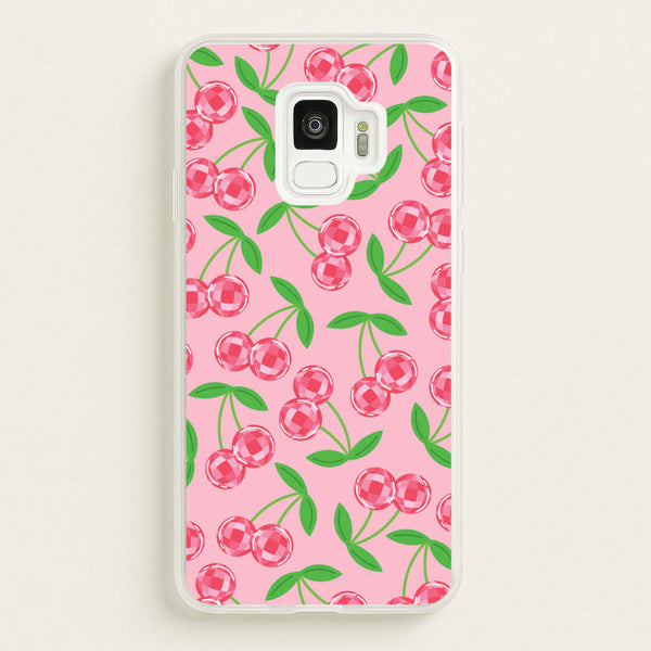 Disco Cherries Pattern  - Fruits Phone Case for Galaxy S9