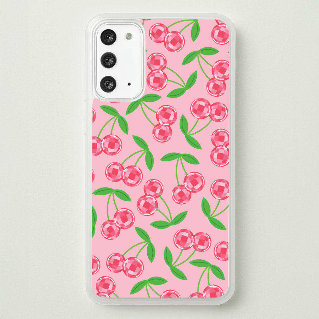 Disco Cherries Pattern  - Fruits Phone Case for Galaxy Note 20