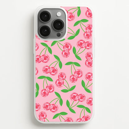 Disco Cherries Pattern  - Fruits Phone Case for iPhone 13 Pro Max