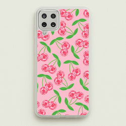 Disco Cherries Pattern  - Fruits Phone Case for Galaxy A12