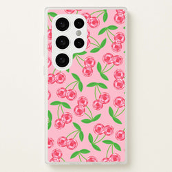 Disco Cherries Pattern  - Fruits Phone Case for Galaxy S24 Ultra