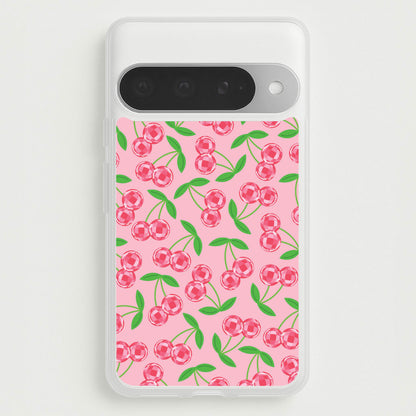 Disco Cherries Pattern Phone Case for Google Pixel 10 Pro XL