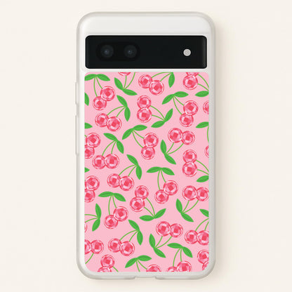 Disco Cherries Pattern  - Fruits Phone Case for Google Pixel 6a