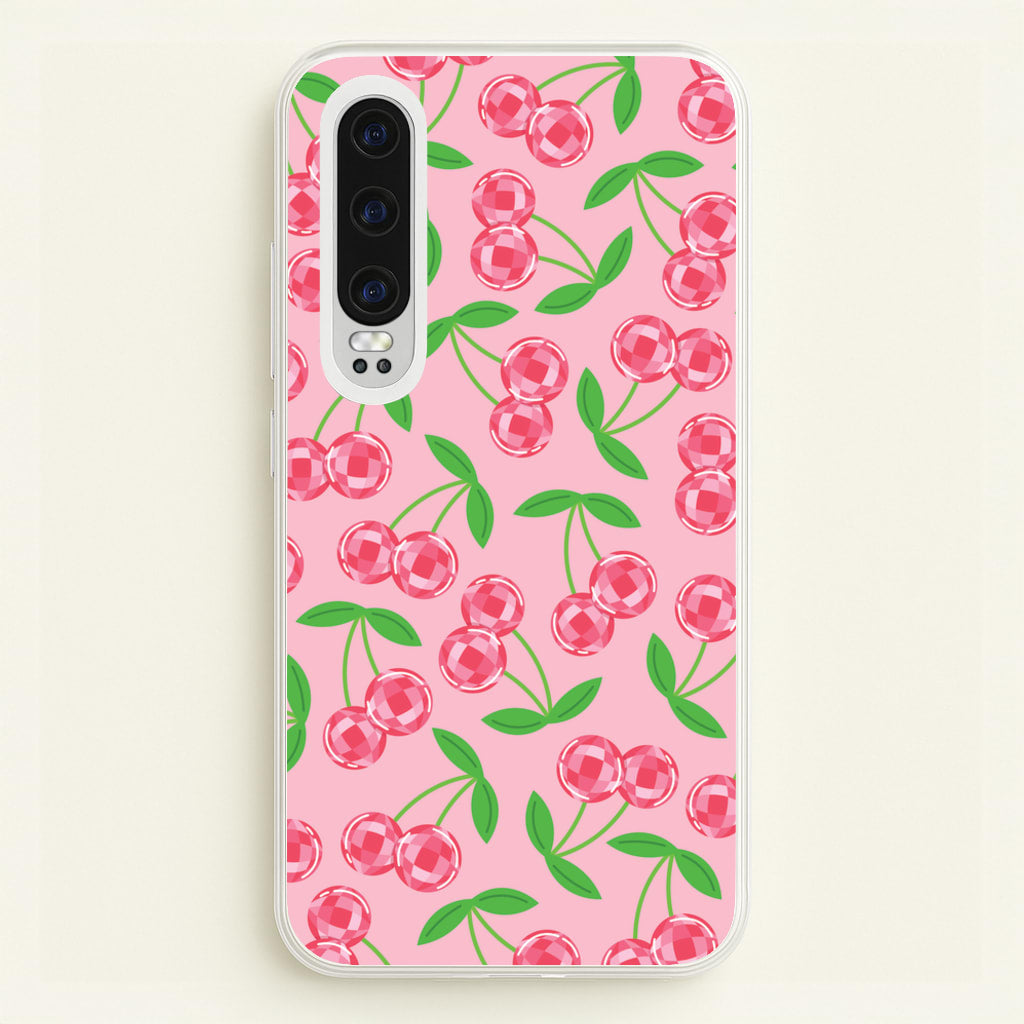 Disco Cherries Pattern  - Fruits Phone Case for Huawei P30