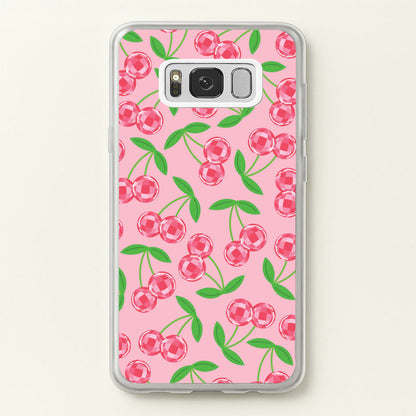 Disco Cherries Pattern  - Fruits Phone Case for Galaxy S8
