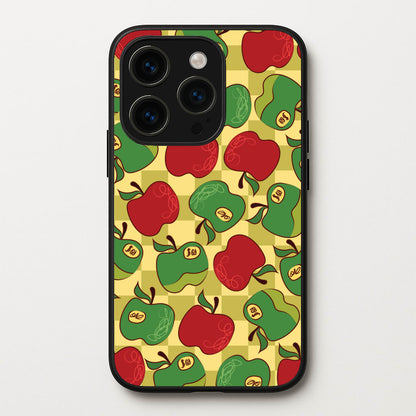 Artsy Apples Pattern  - Fruits Phone Case for iPhone 15 Pro Max