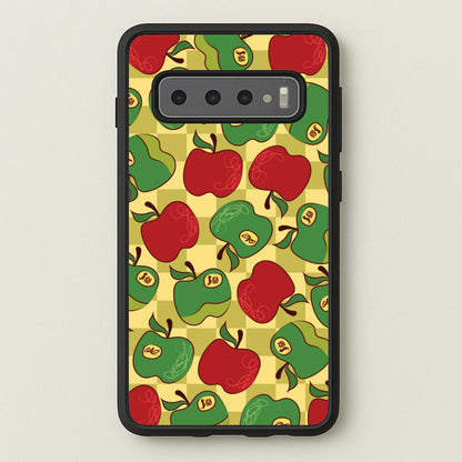 Artsy Apples Pattern  - Fruits Phone Case for Galaxy S10 Plus