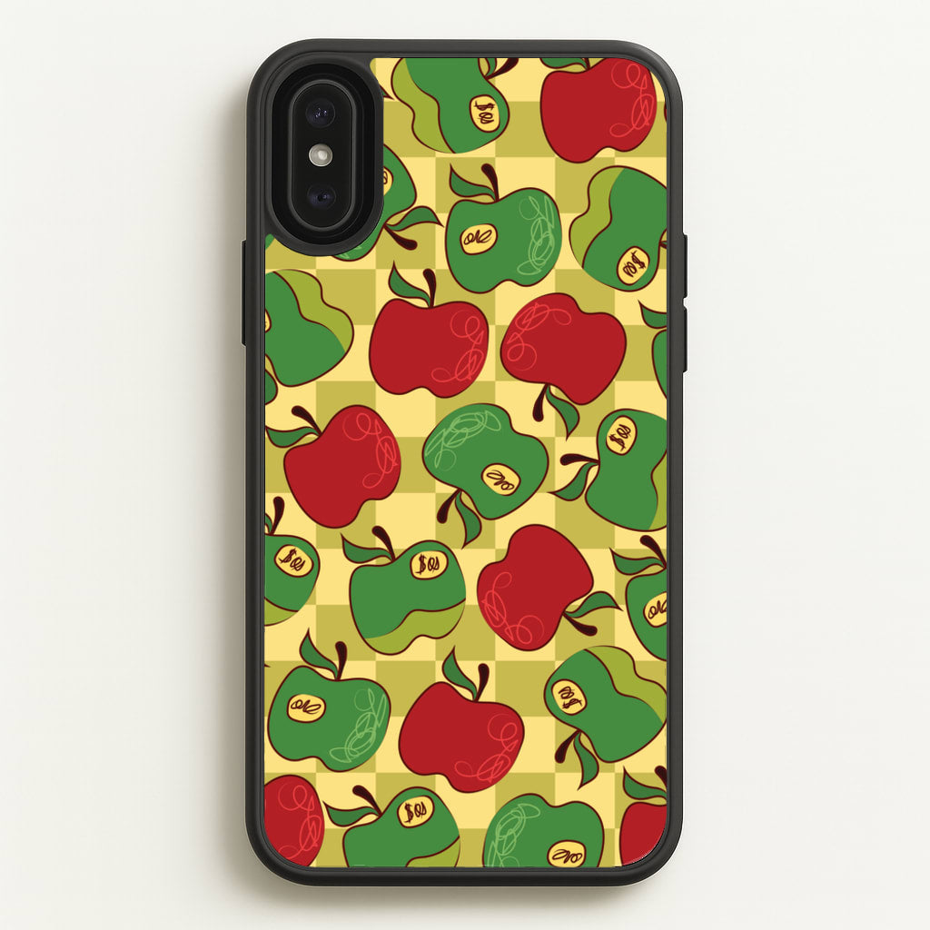 Artsy Apples Pattern  - Fruits Phone Case for iPhone XS Max