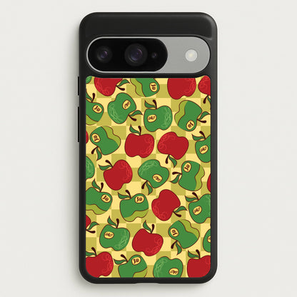 Artsy Apples Pattern Phone Case for Google Pixel 10 / 10 Pro