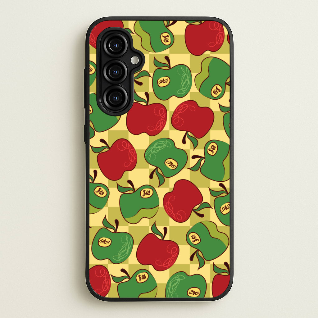 Artsy Apples Pattern  - Fruits Phone Case for Galaxy A54