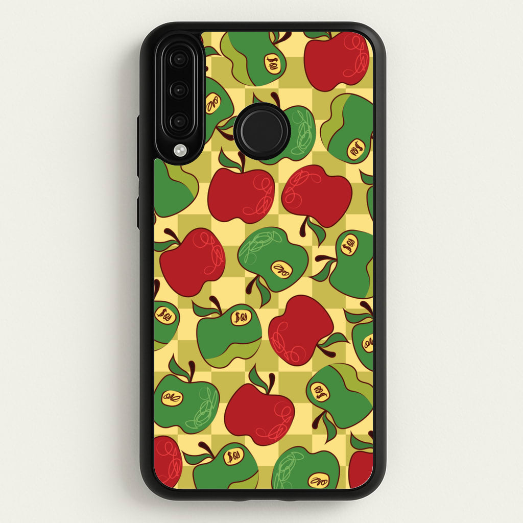 Artsy Apples Pattern  - Fruits Phone Case for Huawei P30 Lite