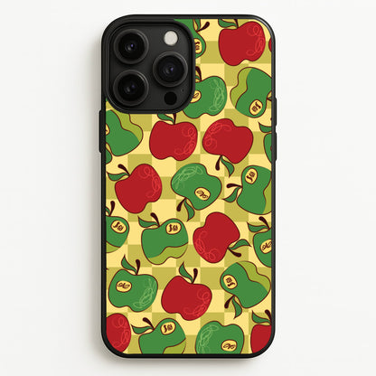 Artsy Apples Pattern  - Fruits Phone Case for iPhone 13 Pro Max