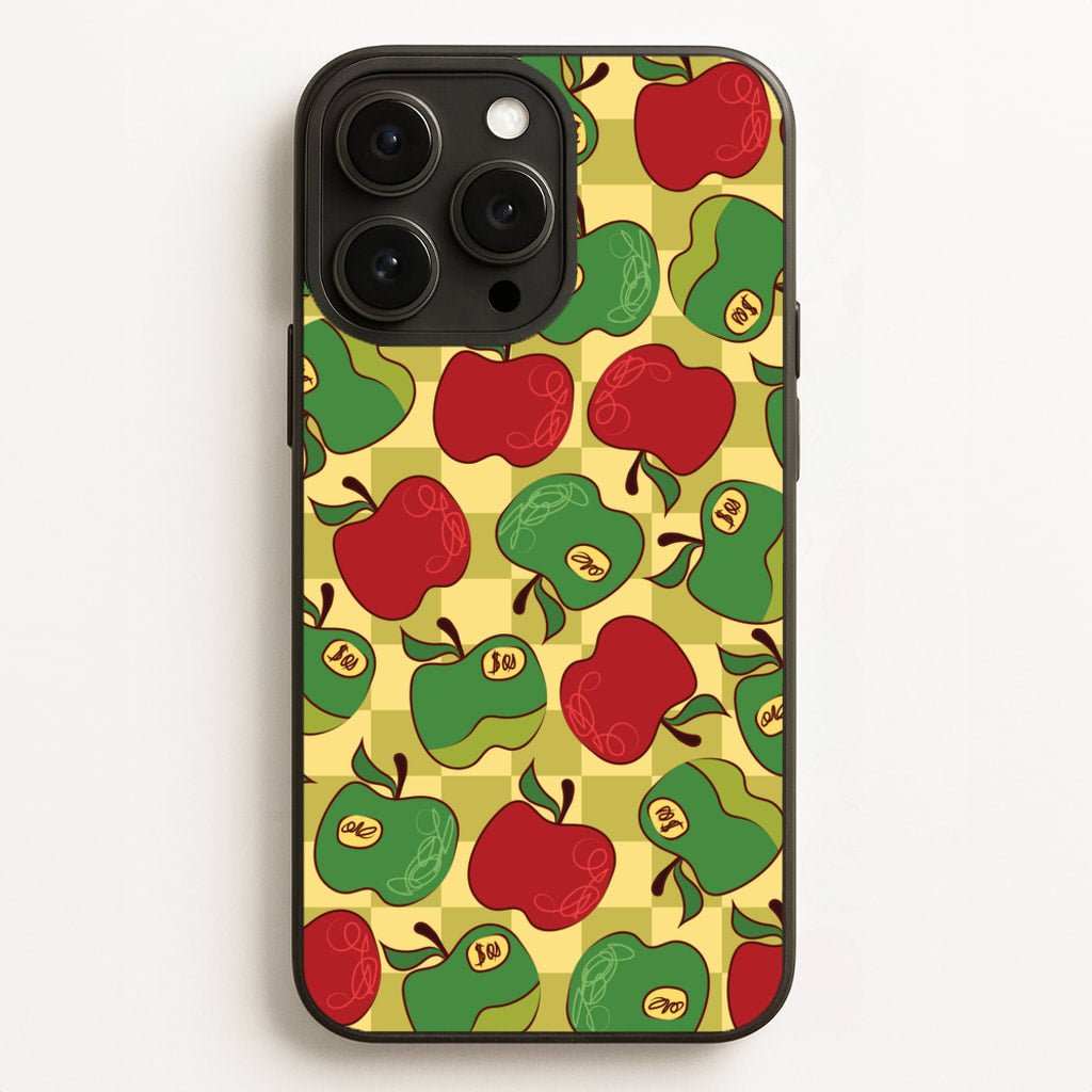 Artsy Apples Pattern  - Fruits Phone Case for iPhone 12 Pro Max