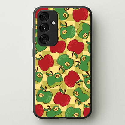 Artsy Apples Pattern  - Fruits Phone Case for Galaxy A55