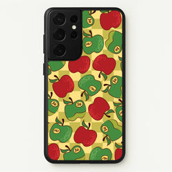 Artsy Apples Pattern  - Fruits Phone Case for Galaxy S21 Ultra