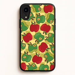 Artsy Apples Pattern  - Fruits Phone Case for iPhone XR