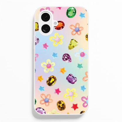 Gradient Rainbow Gems Pattern  - Patterns Phone Case for iPhone 16 Plus