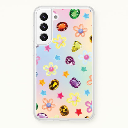 Gradient Rainbow Gems Pattern  - Patterns Phone Case for Galaxy S22 Plus
