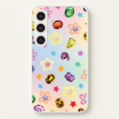 Gradient Rainbow Gems Pattern  - Patterns Phone Case for Galaxy S24 Plus