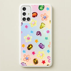 Gradient Rainbow Gems Pattern  - Patterns Phone Case for Galaxy A71