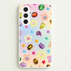 Gradient Rainbow Gems Pattern  - Patterns Phone Case for Galaxy S23FE