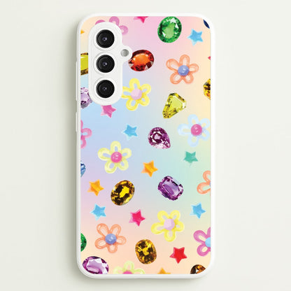 Gradient Rainbow Gems Pattern  - Patterns Phone Case for Galaxy S23FE