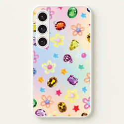 Gradient Rainbow Gems Pattern  - Patterns Phone Case for Galaxy S25