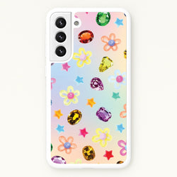 Gradient Rainbow Gems Pattern  - Patterns Phone Case for Galaxy S22