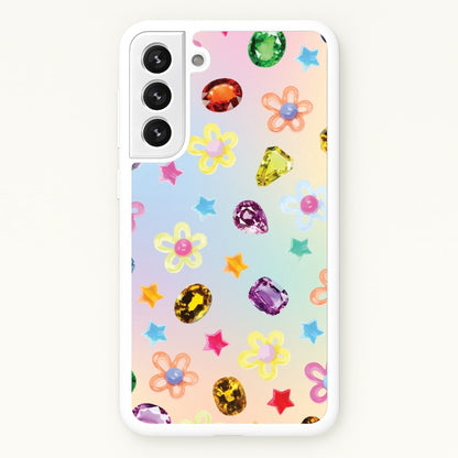 Gradient Rainbow Gems Pattern  - Patterns Phone Case for Galaxy S22