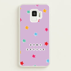 Don't Settle Star Gems Pattern  - Patterns Phone Case for Galaxy S9
