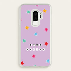Don't Settle Star Gems Pattern  - Patterns Phone Case for Galaxy S9 Plus
