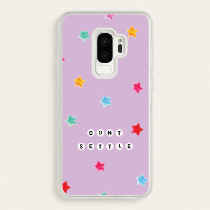 Don't Settle Star Gems Pattern  - Patterns Phone Case for Galaxy S9 Plus