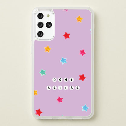 Don't Settle Star Gems Pattern  - Patterns Phone Case for Galaxy S20 Plus
