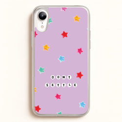 Don't Settle Star Gems Pattern  - Patterns Phone Case for iPhone XR
