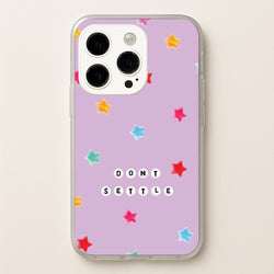 Don't Settle Star Gems Pattern  - Patterns Phone Case for iPhone 15 Pro Max