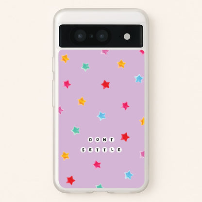 Don't Settle Star Gems Pattern  - Patterns Phone Case for Google Pixel 8