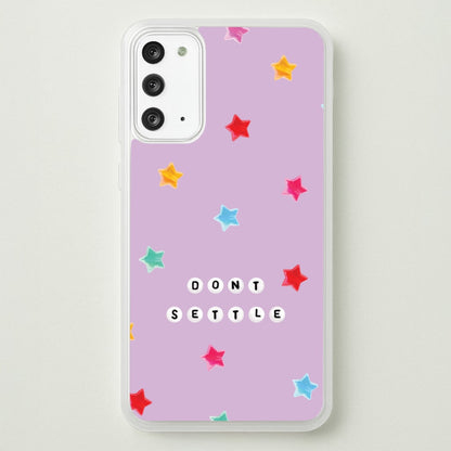 Don't Settle Star Gems Pattern  - Patterns Phone Case for Galaxy Note 20