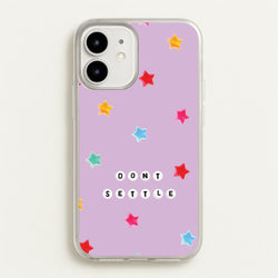Don't Settle Star Gems Pattern  - Patterns Phone Case for iPhone 12 / 12 Pro
