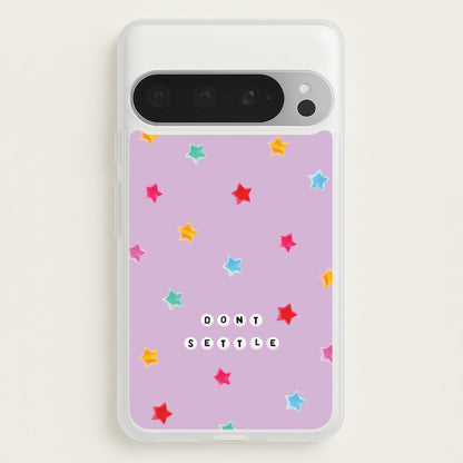 Don't Settle Star Gems Pattern  - Patterns Phone Case for Google Pixel 9 Pro XL
