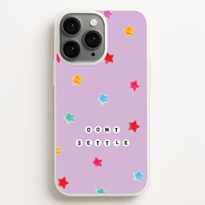 Don't Settle Star Gems Pattern  - Patterns Phone Case for iPhone 12 Pro Max