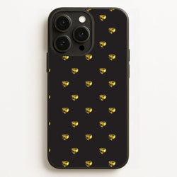 Gold Gem Hearts Pattern  - Patterns Phone Case for iPhone 16 Pro Max