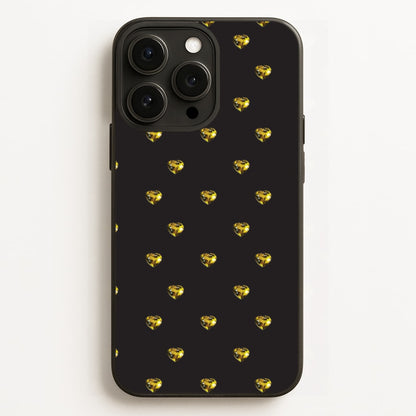 Gold Gem Hearts Pattern  - Patterns Phone Case for iPhone 12 Pro Max