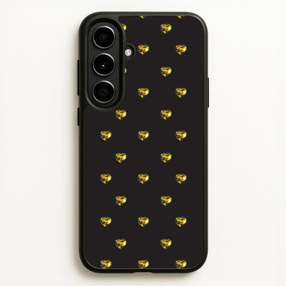 Gold Gem Hearts Pattern  - Patterns Phone Case for Galaxy A56